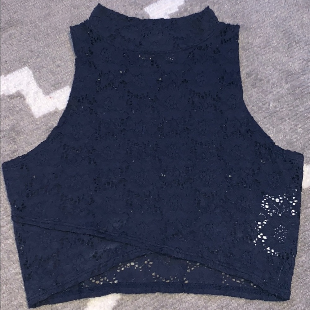 Hollister high neck crop top.